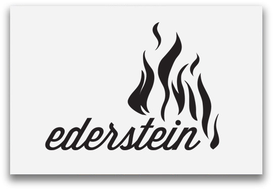 Ederstein Logoentwicklung mit Feuer